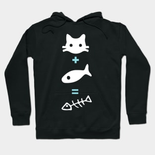 Cat eat fish Hoodie